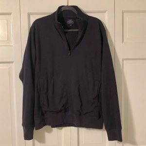 Men’s J. CREW navy blue quarter zip sweater
